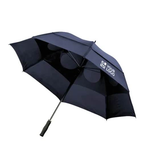 Gift Campaign Ombrelli anti tormenta con logo 8 panelli e manico in gomma Ø129 Storm> Ombrelli Da Golf
