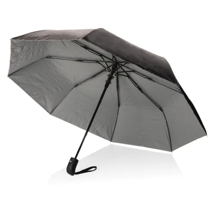 Gift Campaign Ombrelli con logo bicolore in RPET 190T Ø97 Bicolor> Ombrelli Pieghevoli