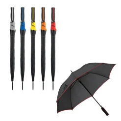 Gift Campaign Ombrelli con logo personalizzato neri con bordi colorati Ø104 Rainstorm></noscript> Ombrelli Classici