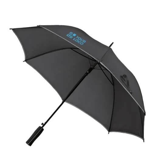 Gift Campaign Ombrelli con logo personalizzato neri con bordi colorati Ø104 Rainstorm> Ombrelli Classici