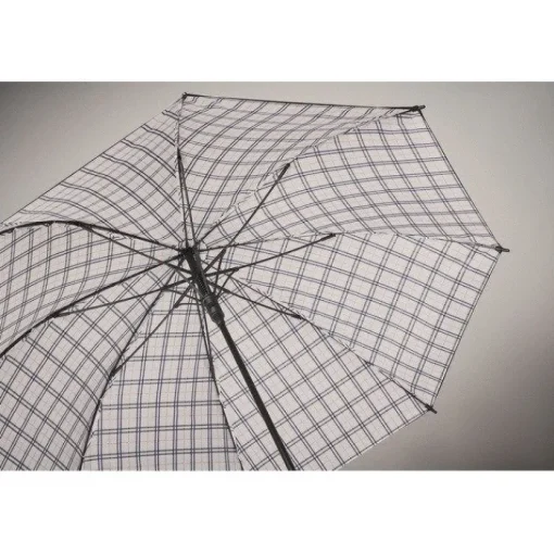 Gift Campaign Ombrello antivento da 23'' in pongee con disegno interno a quadri Ø58> Ombrelli Antivento
