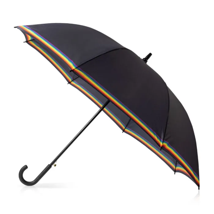 Gift Campaign Ombrello automatico a 8 pannelli in pongee con strisce arcobaleno Ø120> Ombrelli Da Golf