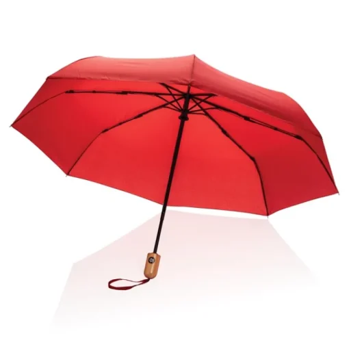Gift Campaign Ombrello automatico con manico in bambù e antiviento Ø94 RPET> Ombrelli Pieghevoli