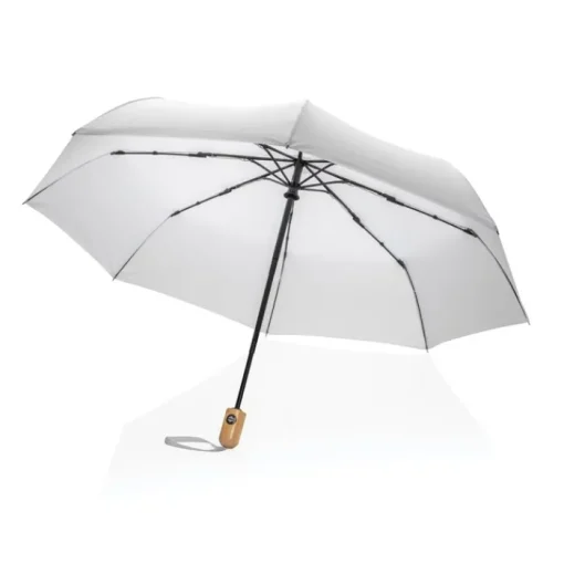 Gift Campaign Ombrello automatico con manico in bambù e antiviento Ø94 RPET> Ombrelli Pieghevoli