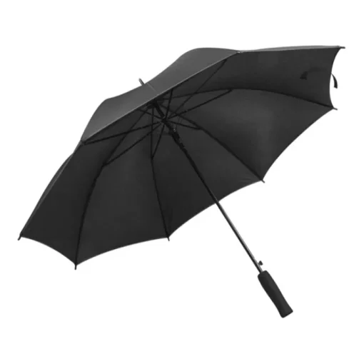 Gift Campaign Ombrello con copertura in pongee 190T di nera con bordo colorato Ø105> Ombrelli Classici