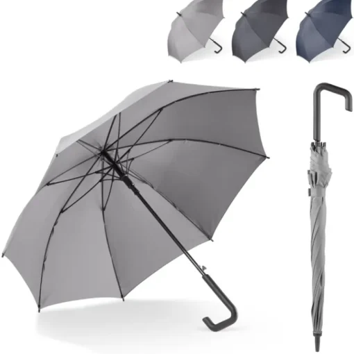 Gift Campaign Ombrello da 23'' con manico geometrico e telaio in fibra di vetro Ø106> Ombrelli Antivento