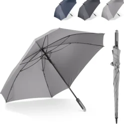 Gift Campaign Ombrello grande da 27'' con design quadrato e a prova di vento Ø121></noscript> Ombrelli Antivento