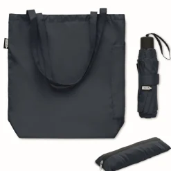 Gift Campaign Ombrello pieghevole antivento da 21" con borsa che fa da custodia Ø100> Ombrelli Antivento