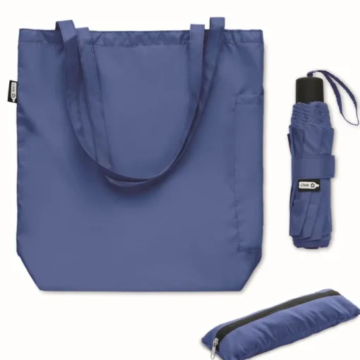 Gift Campaign Ombrello pieghevole antivento da 21" con borsa che fa da custodia Ø100> Ombrelli Antivento