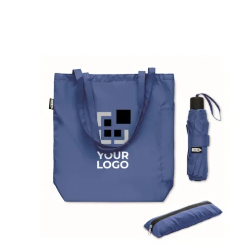 Gift Campaign Ombrello pieghevole antivento da 21" con borsa che fa da custodia Ø100> Ombrelli Antivento