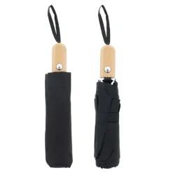 Gift Campaign Ombrello pieghevole con logo da 21'', in rPET con manico in legno Ø94></noscript> Ombrelli Pieghevoli