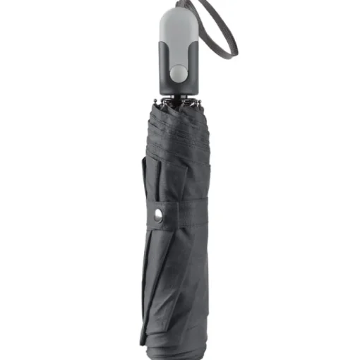 Gift Campaign Ombrello pieghevole da 22'' con manico ergonomico e telaio nero Ø100> Ombrelli Pieghevoli