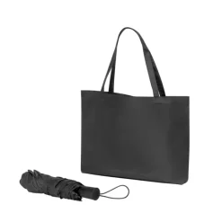 Gift Campaign Ombrello pieghevole in poliestere riciclato 190T e shopper in rPET Ø97> Ombrelli Pieghevoli