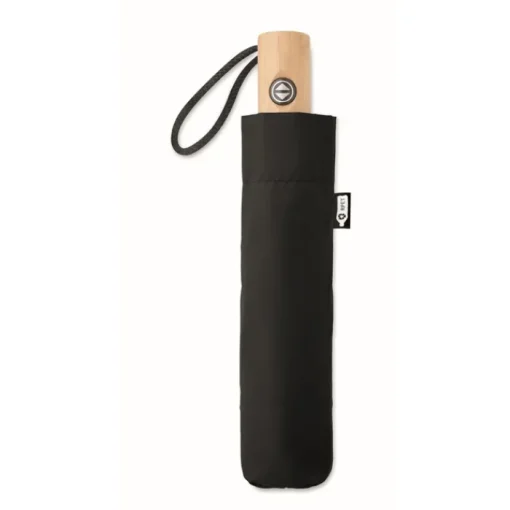 Gift Campaign Ombrello promozionale con logo con manico di bambu Ø107 RPET> Gadget Ecologici|Ombrelli Pieghevoli