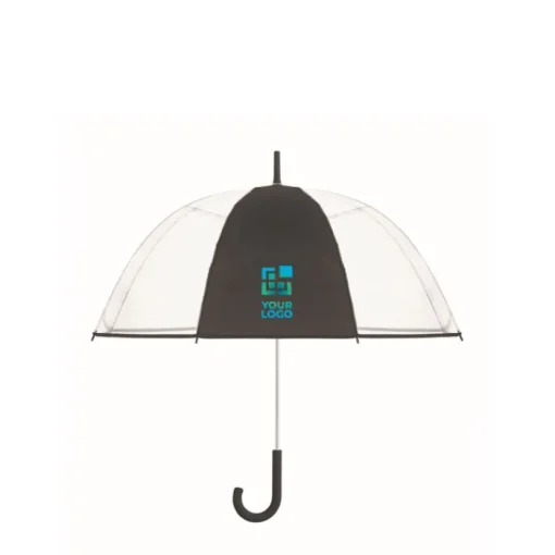 Gift Campaign Ombrello trasparente 23''con 1 pannello in poliestere personalizzabile> Ombrelli Classici