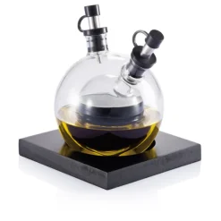 Gift Campaign Originale set con oliera e acetiera in vetro con base Bubble> Altri Utensili Da Cucina
