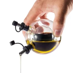 Gift Campaign Originale set con oliera e acetiera in vetro con base Bubble></noscript> Altri Utensili Da Cucina