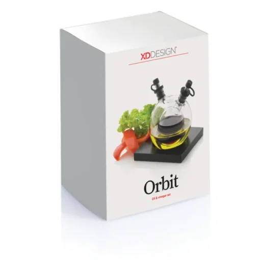 Gift Campaign Originale set con oliera e acetiera in vetro con base Bubble> Altri Utensili Da Cucina