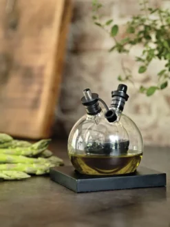 Gift Campaign Originale set con oliera e acetiera in vetro con base Bubble></noscript> Altri Utensili Da Cucina
