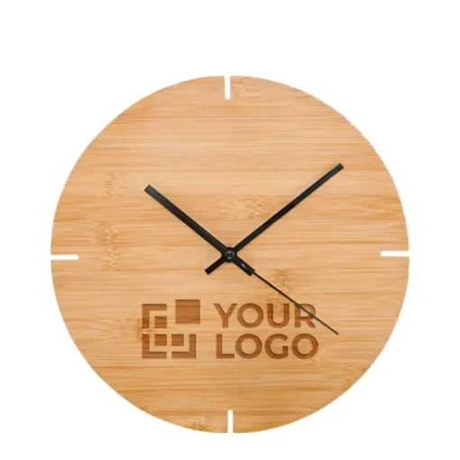 Gift Campaign Orologi da muro personalizzati in di bambù senza numeri Less> Altri Gadget Pubblicitari