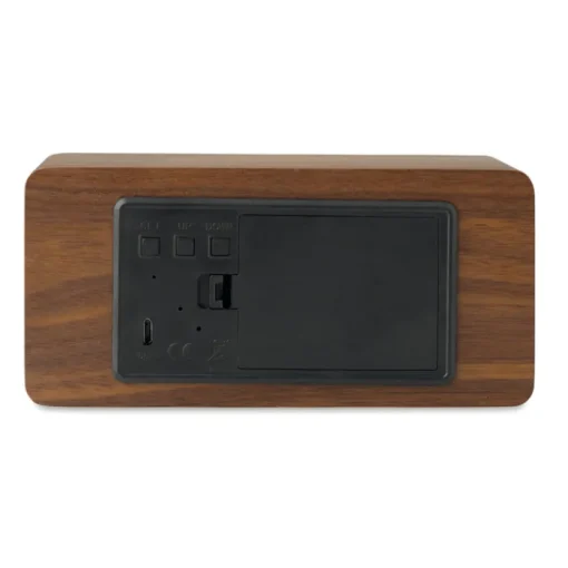 Gift Campaign Orologi da tavolo personalizzati con ricarica wireless e sveglia Woodland> Altri Gadget Pubblicitari