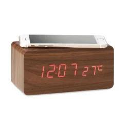 Gift Campaign Orologi da tavolo personalizzati con ricarica wireless e sveglia Woodland></noscript> Altri Gadget Pubblicitari