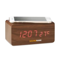Gift Campaign Orologi da tavolo personalizzati con ricarica wireless e sveglia Woodland></noscript> Altri Gadget Pubblicitari