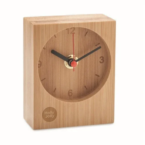 Gift Campaign Orologio analogico da tavolo in bambù da personalizzare> Altri Gadget Pubblicitari