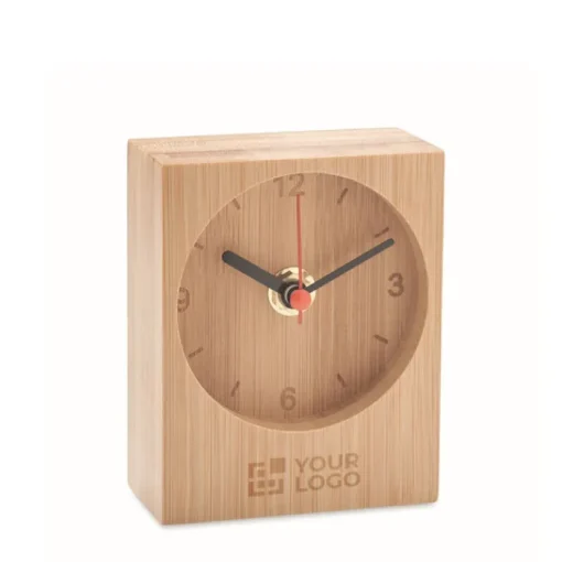 Gift Campaign Orologio analogico da tavolo in bambù da personalizzare> Altri Gadget Pubblicitari