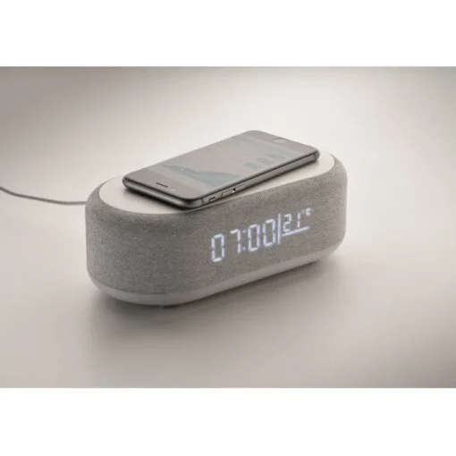 Gift Campaign Orologio da scrivania con luce, speaker da 15 W e caricatore da 5W> Altri Gadget Pubblicitari|Casse Personalizzate