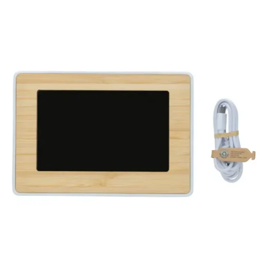 Gift Campaign Orologio da tavolo rettangolare in ABS e bambù ForestChrono LED> Gadget Ecologici|Altri Gadget Pubblicitari