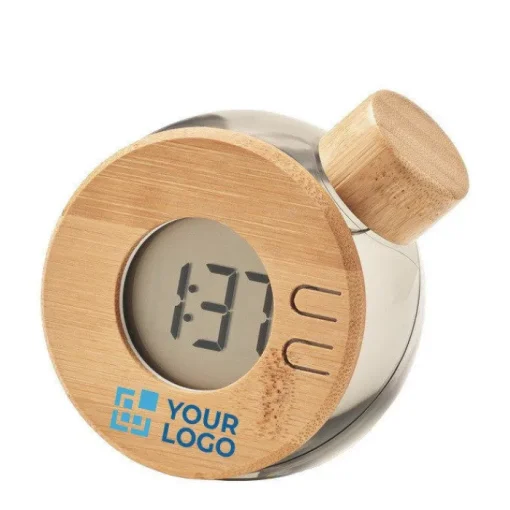Gift Campaign Orologio LCD che funziona ad acqua e sale in plastica e bambù Water Drop> Altri Gadget Pubblicitari