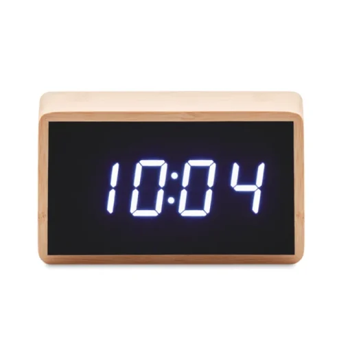 Gift Campaign Orologio sveglia in bambù con display a LED personalizzato Bamboo> Altri Gadget Pubblicitari