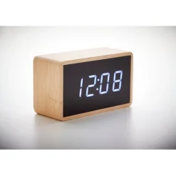 Gift Campaign Orologio sveglia in bambù con display a LED personalizzato Bamboo></noscript> Altri Gadget Pubblicitari
