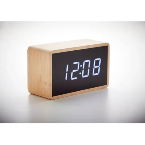 Gift Campaign Orologio sveglia in bambù con display a LED personalizzato Bamboo> Altri Gadget Pubblicitari