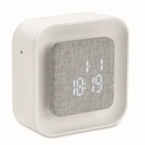 Gift Campaign Orologio sveglia quadrati in ABS e rPET con luce ambientale regolabile> Altri Gadget Pubblicitari