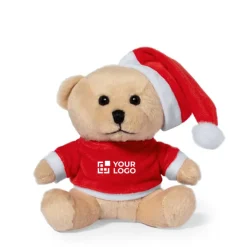 Gift Campaign Orsetto di peluche con maglietta personalizzata e cappello natalizio></noscript> Gadget Natalizi