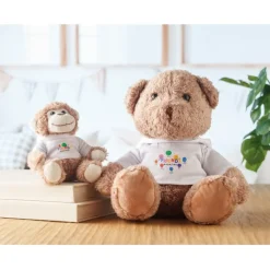 Gift Campaign Orsetto personalizzato con logo su hoodie per sublimazione Ted></noscript> Peluche