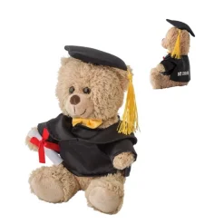 Gift Campaign Orsetto personalizzato di peluche con toga, cappello e diploma></noscript> Peluche
