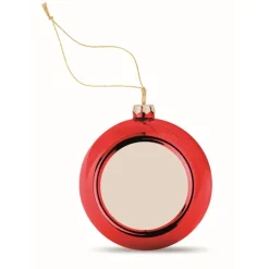 Gift Campaign Palla di Natale lucida con un lato piatto per stampa in sublimazione> Gadget Natalizi