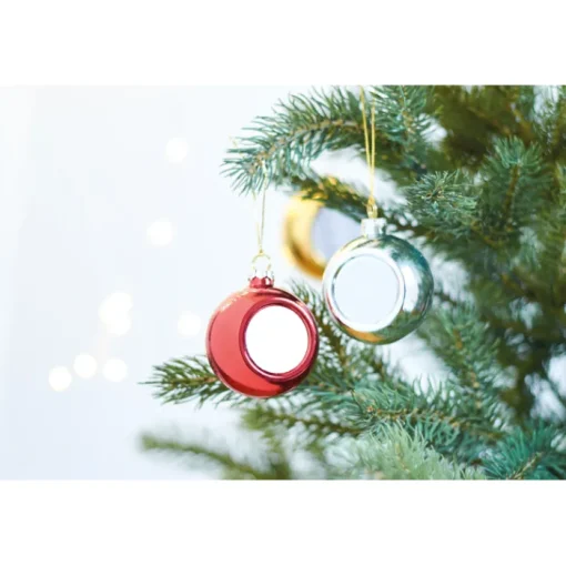 Gift Campaign Palla di Natale lucida con un lato piatto per stampa in sublimazione> Gadget Natalizi
