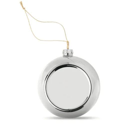 Gift Campaign Palla di Natale lucida con un lato piatto per stampa in sublimazione> Gadget Natalizi