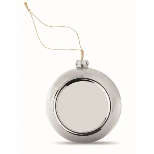 Gift Campaign Palla di Natale lucida con un lato piatto per stampa in sublimazione> Gadget Natalizi