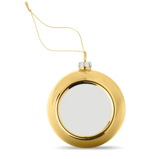 Gift Campaign Palla di Natale lucida con un lato piatto per stampa in sublimazione> Gadget Natalizi