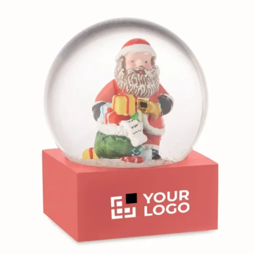 Gift Campaign Palla di neve con Babbo Natale all'interno con base in poli resina> Gadget Natalizi