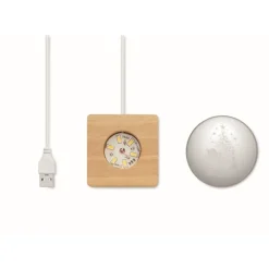 Gift Campaign Palla di neve natalizia con luce LED da 100lm su base in caucciù><noscript><img width=