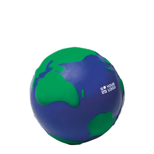 Gift Campaign Pallina antistress in PU con disegno raffigurante il mondo> Palline Antistress