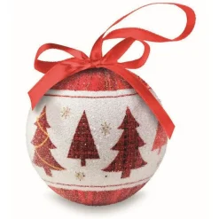 Gift Campaign Pallina di Natale con finitura perlata con scatola natalizia Snowy> Gadget Natalizi