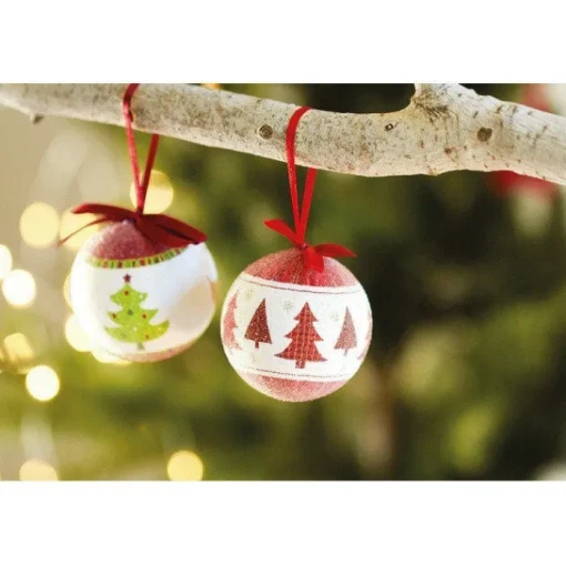 Gift Campaign Pallina di Natale con finitura perlata con scatola natalizia Snowy> Gadget Natalizi