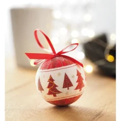 Gift Campaign Pallina di Natale con finitura perlata con scatola natalizia Snowy></noscript> Gadget Natalizi